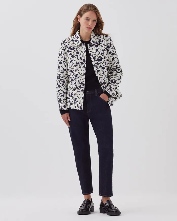 Women Quilted Cotton Jacket New Fl Ikat Ecru Comptoir Des Cotonniers Coats and Jackets Women Quilted Cotton Jacket New Fl Ikat Ecru Comptoir Des Cotonniers Coats and Jackets