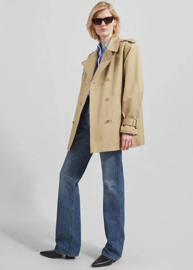 Women Raleigh Trench Coat 8211 Beige The Frankie Shop Outerwear