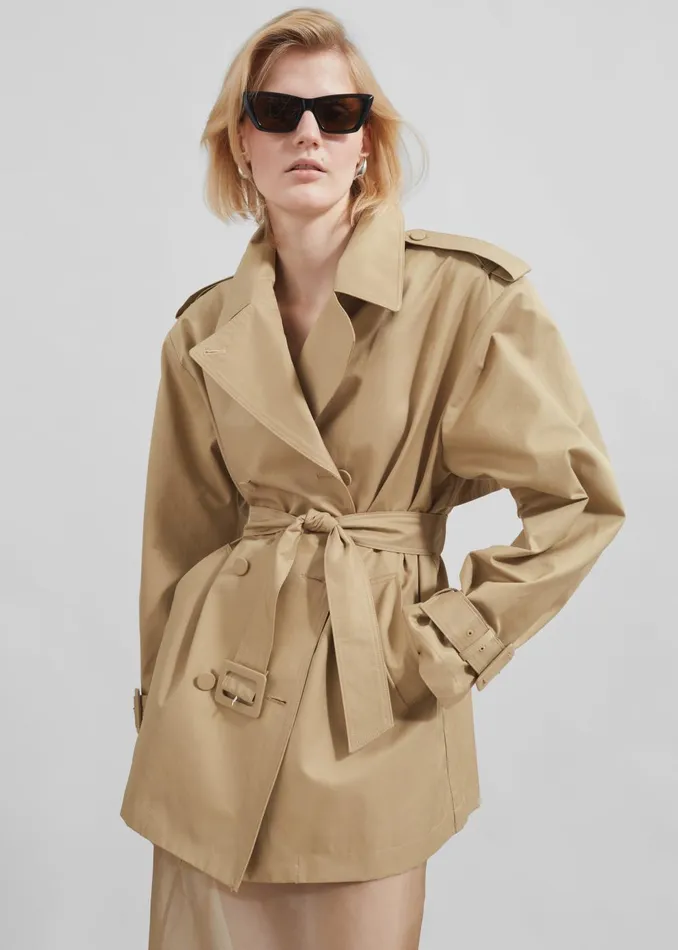 Women Raleigh Trench Coat 8211 Beige The Frankie Shop Outerwear