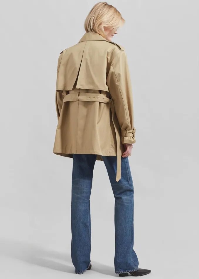 Women Raleigh Trench Coat 8211 Beige The Frankie Shop Outerwear
