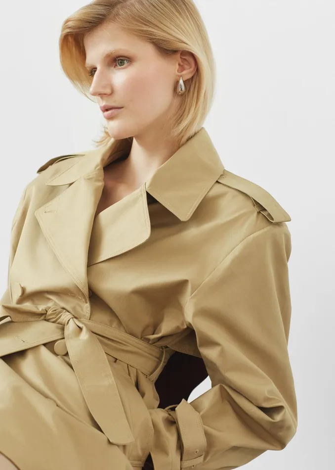 Women Raleigh Trench Coat 8211 Beige The Frankie Shop Outerwear