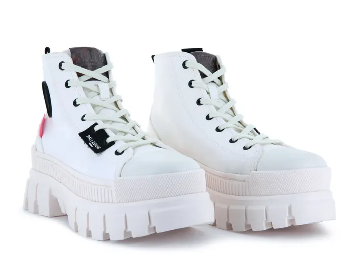 Women REVOLT HI TX Star White Marshmallow PALLADIUM Boots Women REVOLT HI TX Star White Marshmallow PALLADIUM Boots