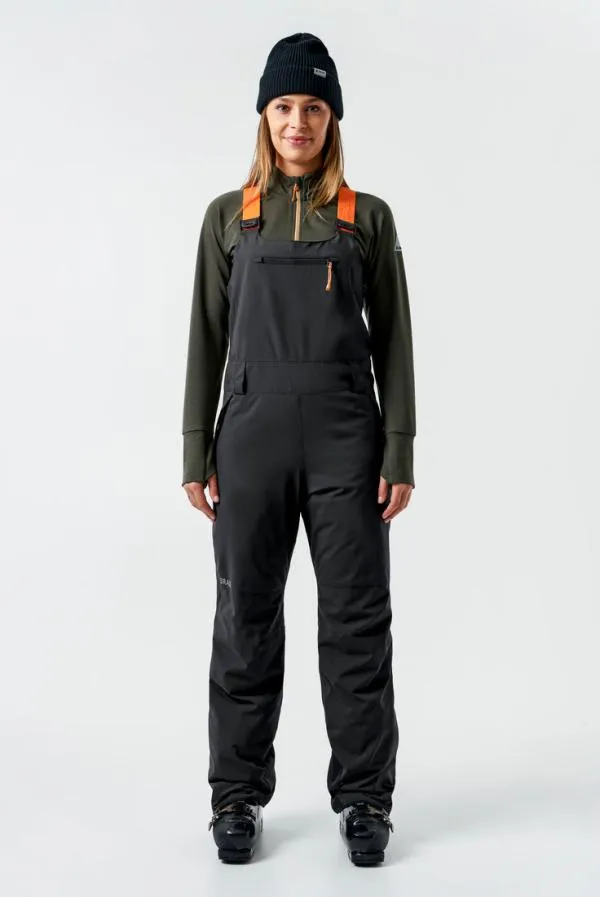 Women Ridge Insulated BibBlack Orage Pants