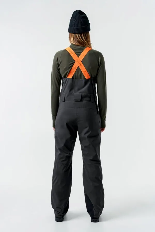 Women Ridge Insulated BibBlack Orage Pants