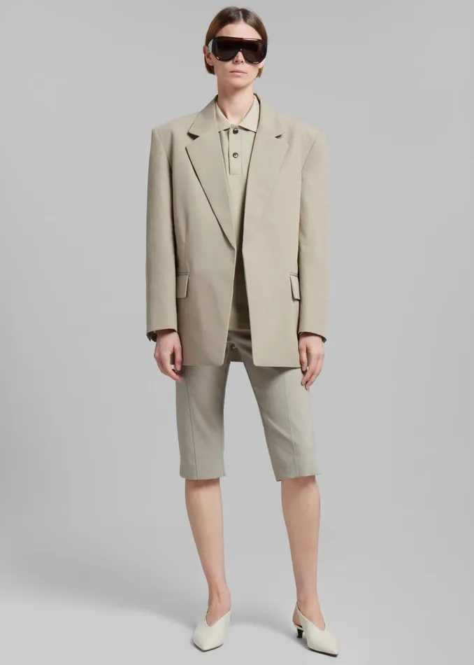 Women Romane Bermuda Shorts 8211 Beige The Frankie Shop Bottoms