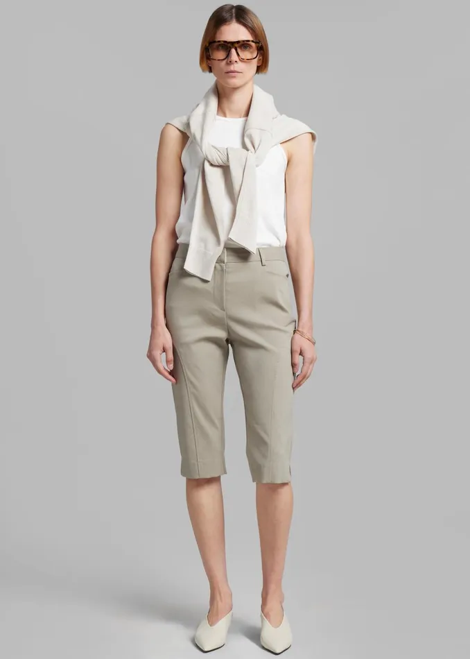 Women Romane Bermuda Shorts 8211 Beige The Frankie Shop Bottoms
