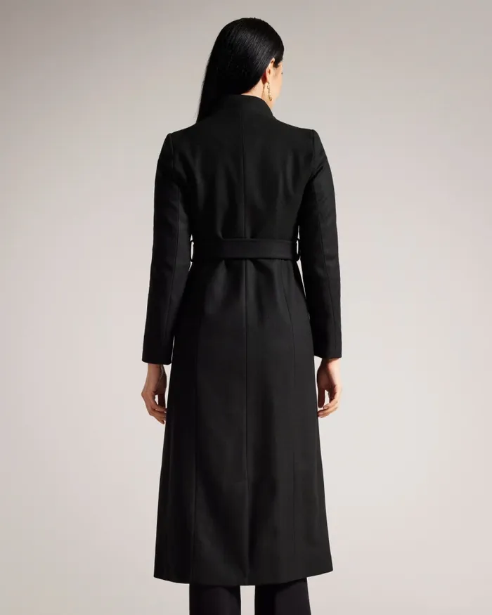 Women ROSELL 8211 Longline Wool Wrap Coat Black Ted Baker Coats and Jackets Women ROSELL 8211 Longline Wool Wrap Coat Black Ted Baker Coats and Jackets
