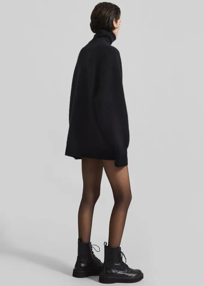 Women Rotate Turtleneck Sweater 8211 Black The Frankie Shop Knitwear