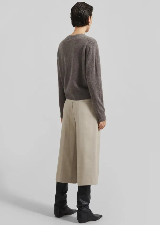 Women Samse Samse Saboston Cardigan 8211 Grey Blue Melange The Frankie Shop Knitwear