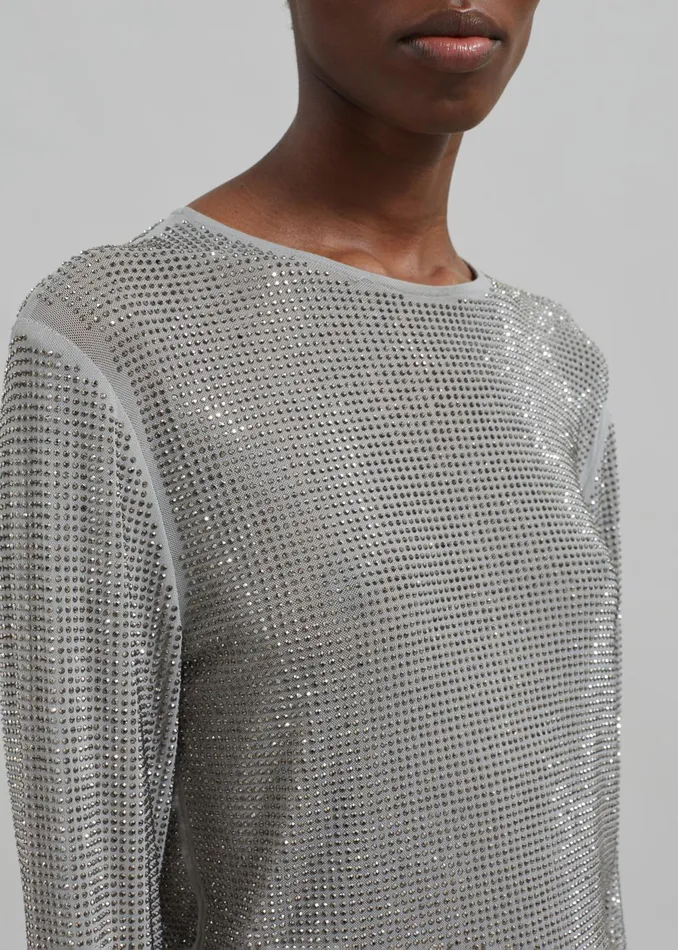 Women Samse Samse Samagda Top 8211 Light Grey The Frankie Shop Tops