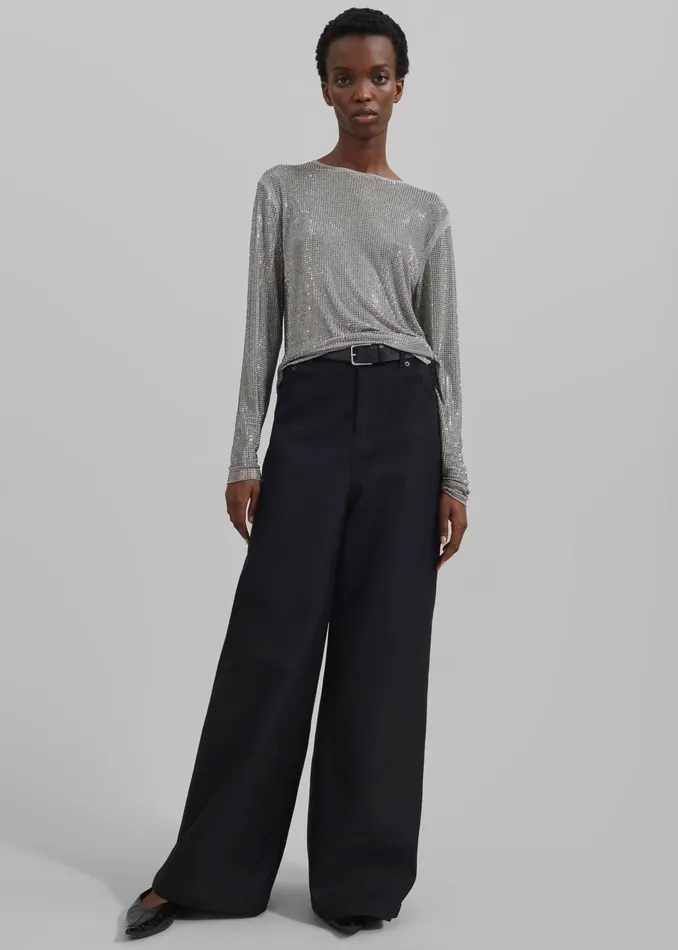 Women Samse Samse Samagda Top 8211 Light Grey The Frankie Shop Tops