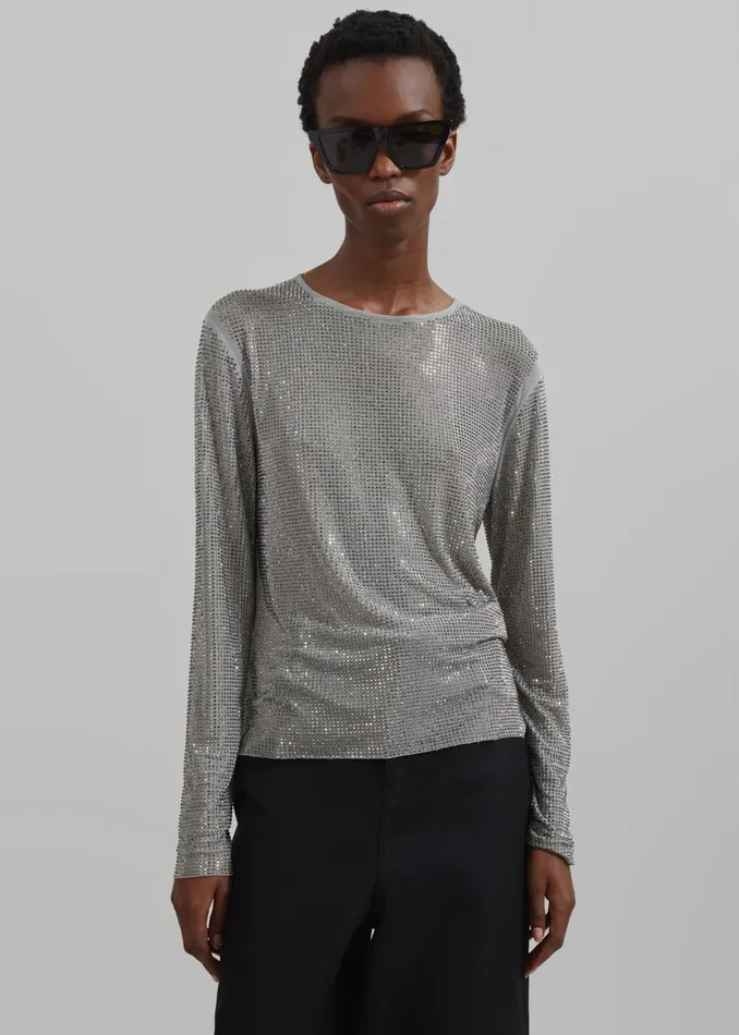 Women Samse Samse Samagda Top 8211 Light Grey The Frankie Shop Tops