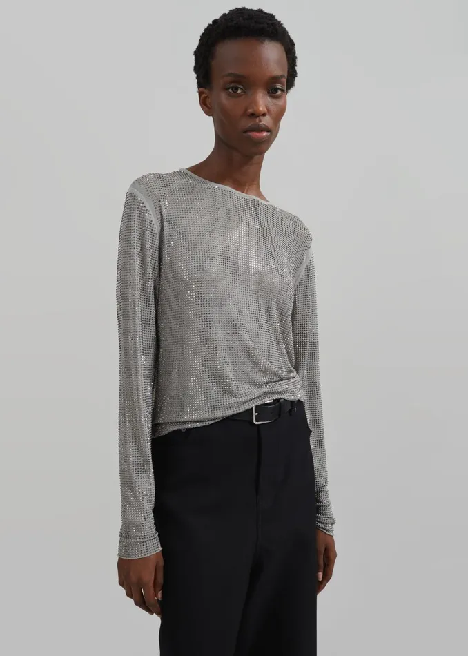 Women Samse Samse Samagda Top 8211 Light Grey The Frankie Shop Tops
