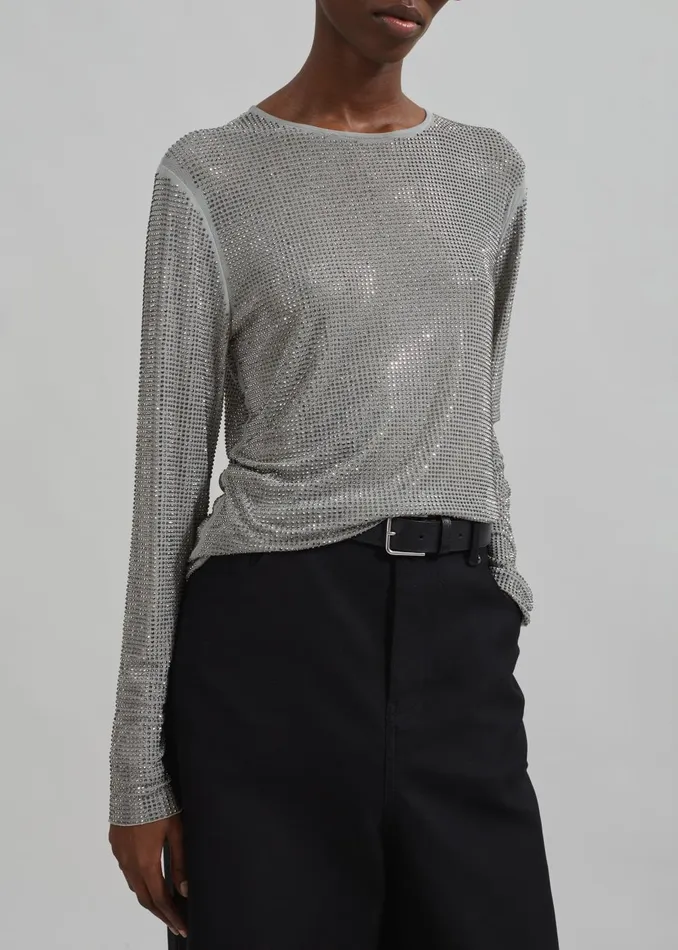 Women Samse Samse Samagda Top 8211 Light Grey The Frankie Shop Tops