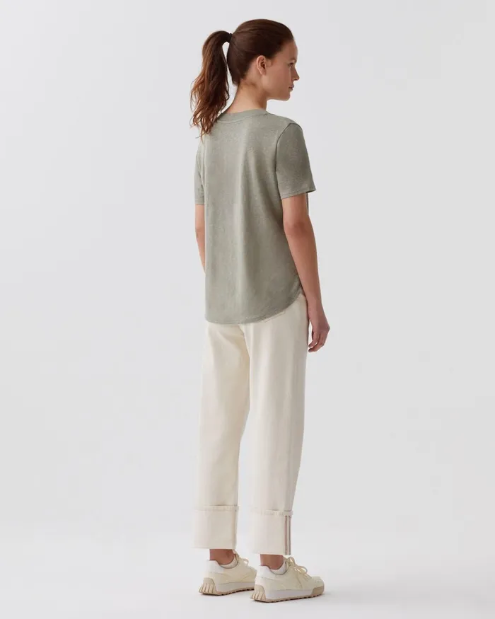 Women Sarah 8211 Linen VNeck TShirt Vetiver Comptoir Des Cotonniers TShirts Women Sarah 8211 Linen VNeck TShirt Vetiver Comptoir Des Cotonniers TShirts