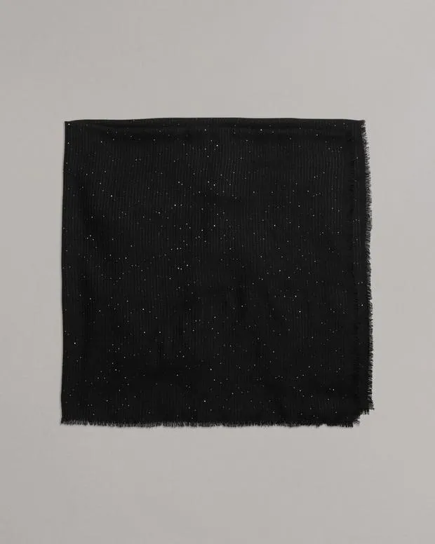 Women Scarves and Ponchos Rag and Bone Stella Striped Scarf Black