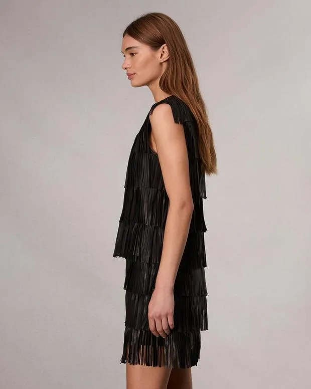Women Shirts and Tops Rag and Bone Britney Leather Top Black