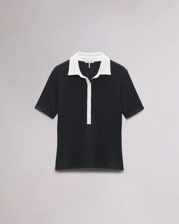 Women Shirts and Tops Rag and Bone The Knit Button Top Black