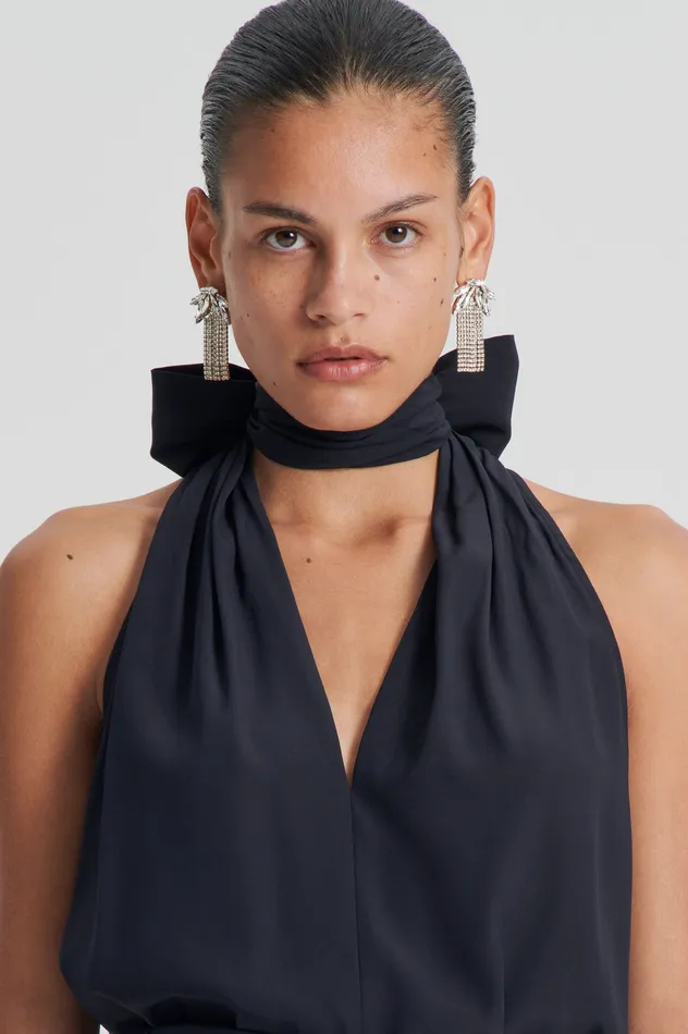 Women Shirts Scanlan Theodore SILK TIE NECK CAMI NAVY Women Shirts Scanlan Theodore SILK TIE NECK CAMI NAVY