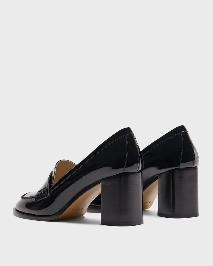Women Shoes Theory Loafer Pump In Patent Leather Black