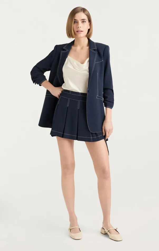 Women Shorts Cinq Sept Ciela Skort Navyivory