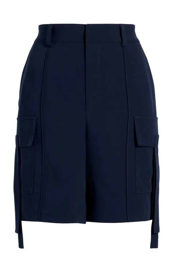 Women Shorts Cinq Sept Crepe Odilia Short Navy