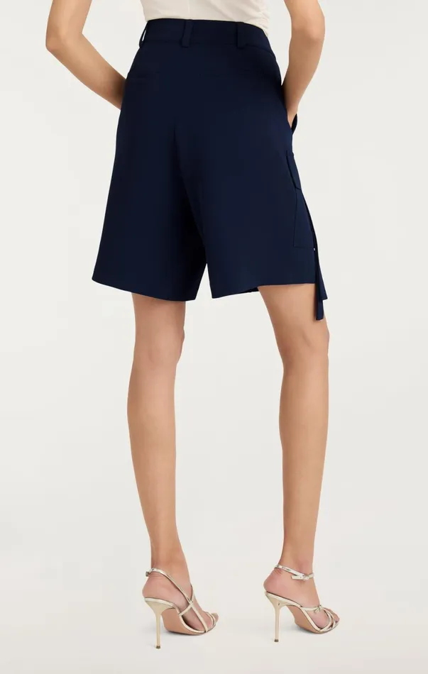 Women Shorts Cinq Sept Crepe Odilia Short Navy