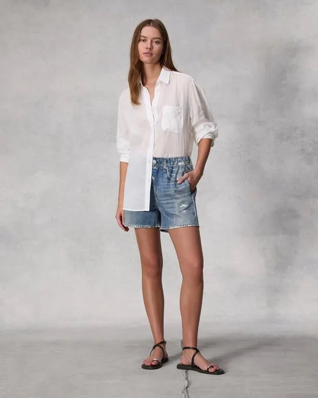 Women Shorts Rag and Bone Miramar Terry Walking Short Cotton Terry Brooke