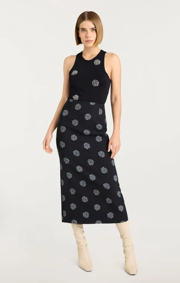 Women Skirts Cinq Sept Malti Skirt Blacksilver