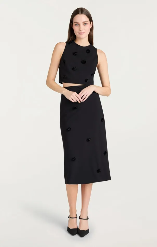 Women Skirts Cinq Sept Sequin Dot Abbie Skirt Blackblack