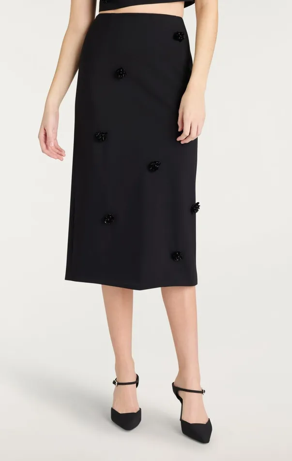 Women Skirts Cinq Sept Sequin Dot Abbie Skirt Blackblack