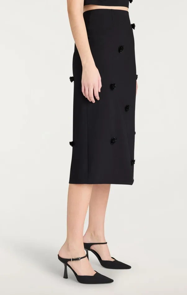 Women Skirts Cinq Sept Sequin Dot Abbie Skirt Blackblack