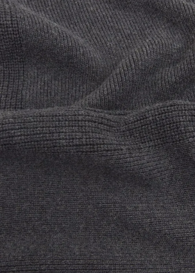 Women Skirts Hobbs Gaskell CoOrd Wool Cotton Skirt Dark Grey Marl