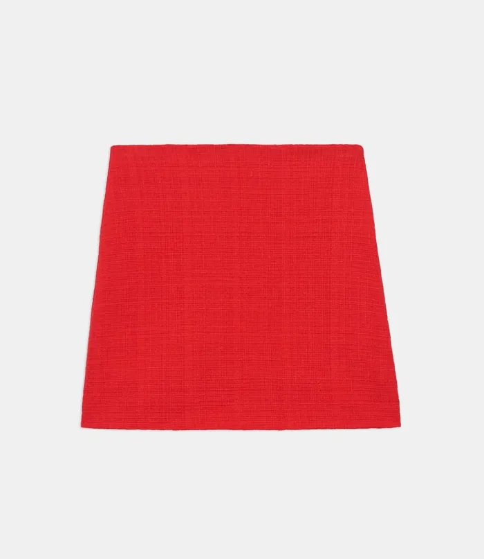 Women Skirts Theory HighWaisted Mini Skirt In Cotton Tweed Grenadine