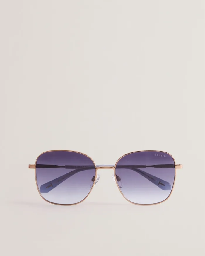 Women SKYLAHR 8211 Large Square Metal Frame Sunglasses Gold Colour Ted Baker Sunglasses Women SKYLAHR 8211 Large Square Metal Frame Sunglasses Gold Colour Ted Baker Sunglasses