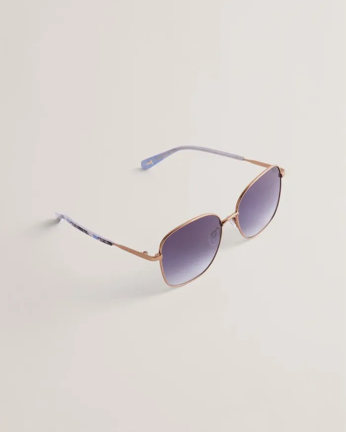 Women SKYLAHR 8211 Large Square Metal Frame Sunglasses Gold Colour Ted Baker Sunglasses Women SKYLAHR 8211 Large Square Metal Frame Sunglasses Gold Colour Ted Baker Sunglasses
