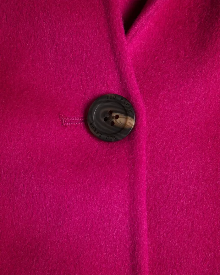 Women SKYLORR 8211 Scarf Detail Coat Bright Pink Ted Baker Coats and Jackets Women SKYLORR 8211 Scarf Detail Coat Bright Pink Ted Baker Coats and Jackets