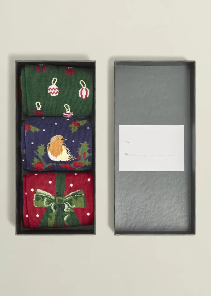 Women Socks and Tights Hobbs Festive Sock Set Multi