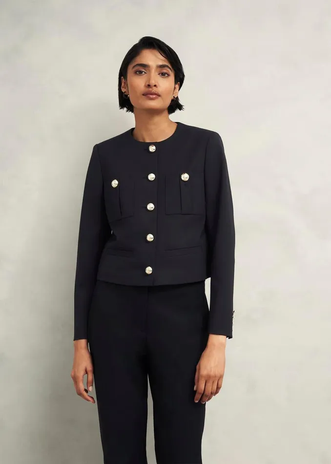 Women Suits and CoOrds Hobbs Sinclair Jacket With Wool Black