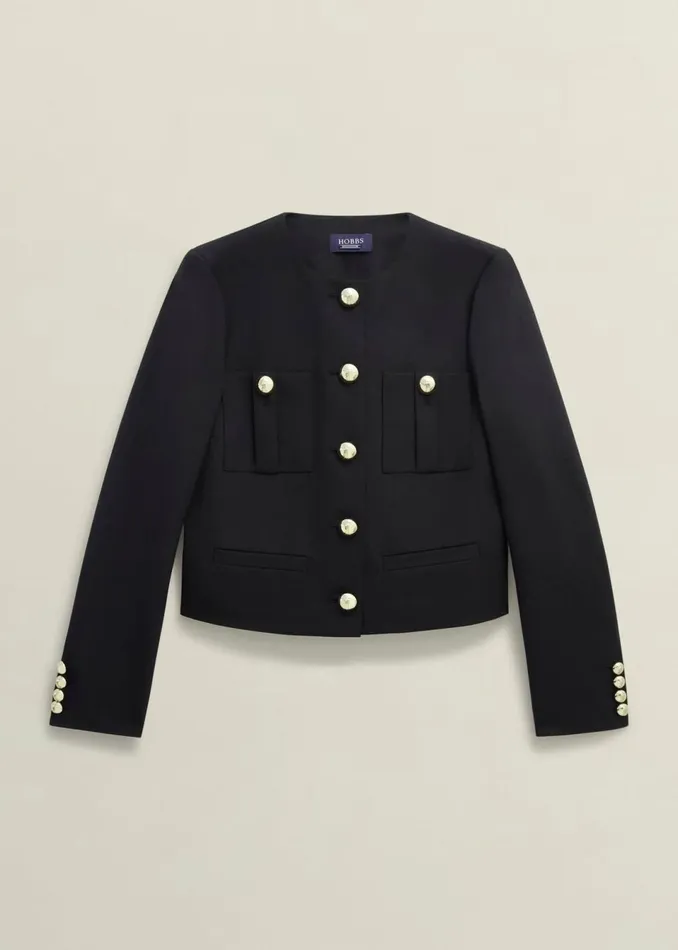 Women Suits and CoOrds Hobbs Sinclair Jacket With Wool Black