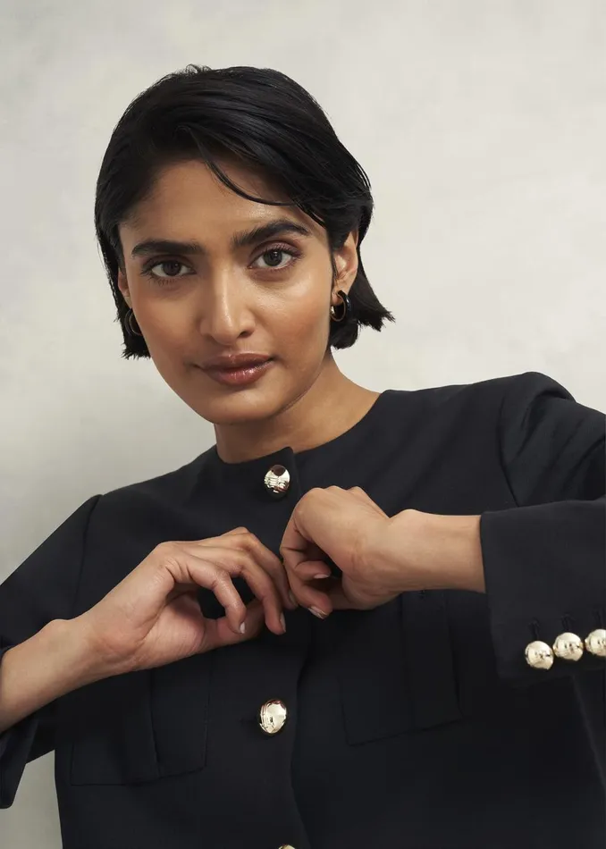 Women Suits and CoOrds Hobbs Sinclair Jacket With Wool Black