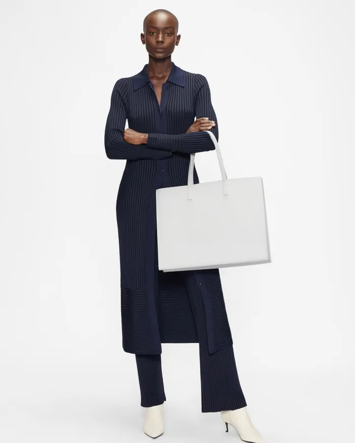 Women SUKICON 8211 Large Icon Bag Light Grey Ted Baker Tote Bags