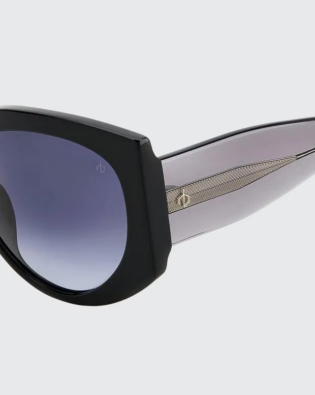 Women Sunglasses Rag and Bone Lorne Black