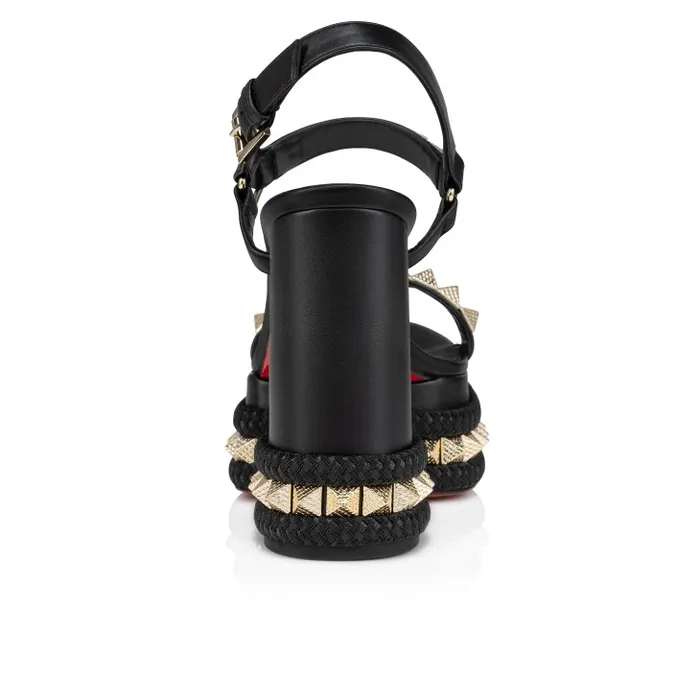 Women Superaclou 130 Mm Sandals 8211 Nappa Leather 8211 Black Christian Louboutin Platforms