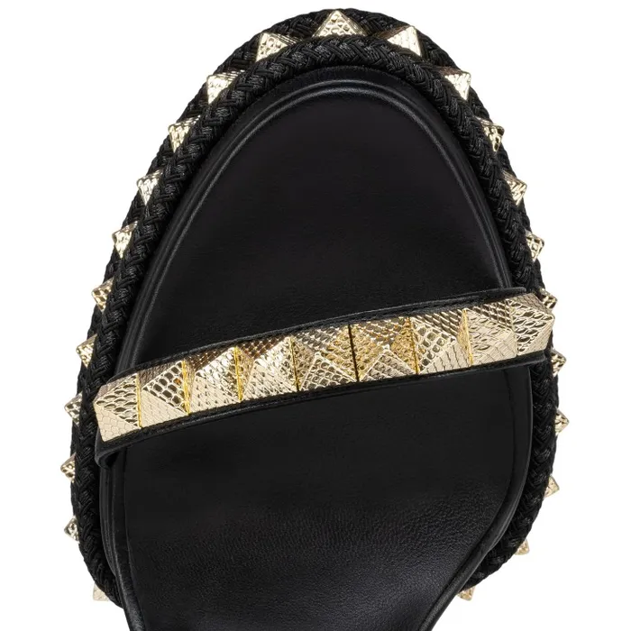 Women Superaclou 130 Mm Sandals 8211 Nappa Leather 8211 Black Christian Louboutin Platforms