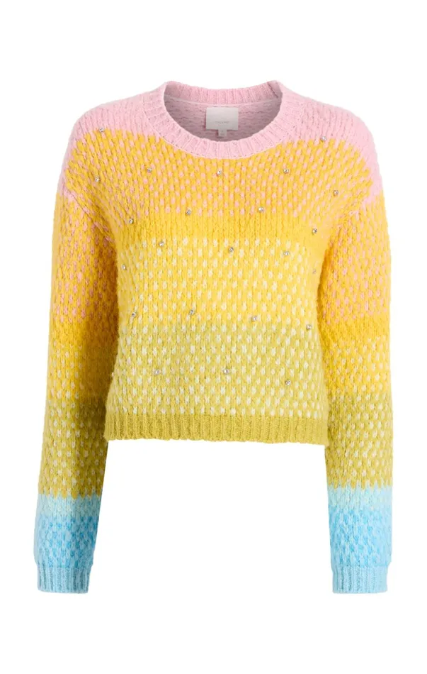Women Sweaters and Knits Cinq Sept Caspar Pullover Rainbow Multi