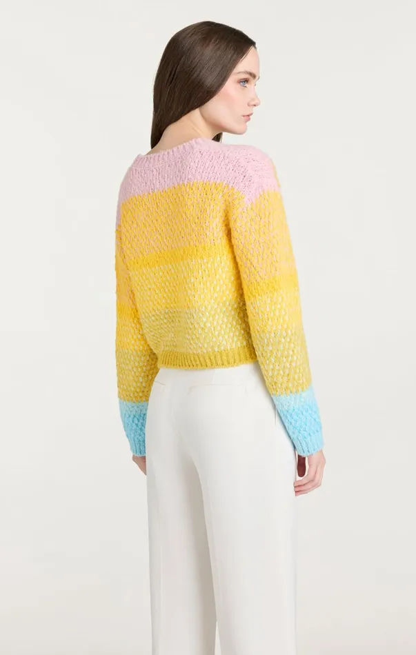 Women Sweaters and Knits Cinq Sept Caspar Pullover Rainbow Multi