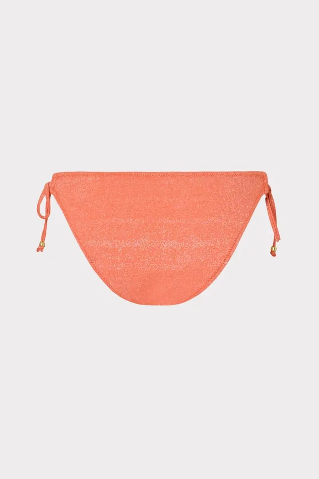 Women Swim and Coverups Milly Metallic Ring Bikini Bottom Orangesilver Women Swim and Coverups Milly Metallic Ring Bikini Bottom Orangesilver