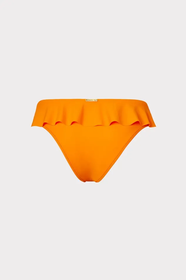 Women Swim and Coverups Milly Solid Michelle Ruffle Bikini Bottom Orangina Women Swim and Coverups Milly Solid Michelle Ruffle Bikini Bottom Orangina