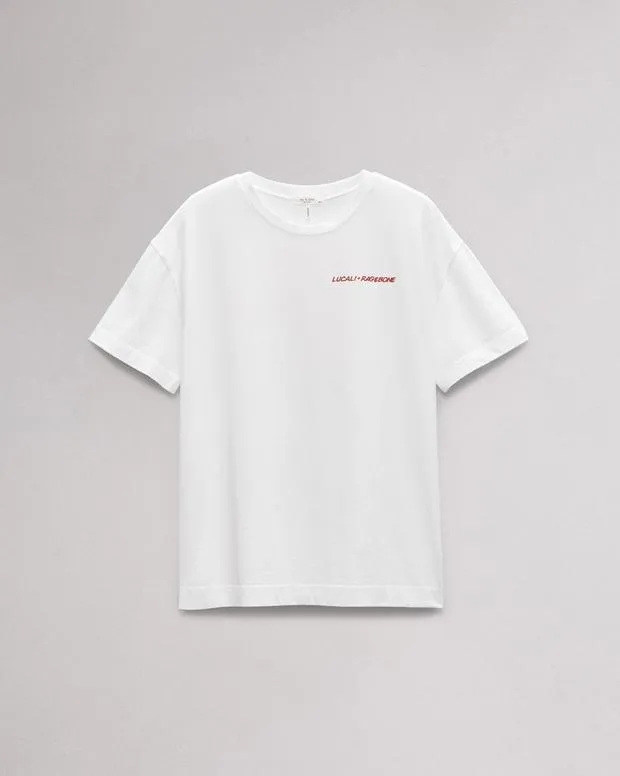 Women TShirts Rag and Bone Lucali Mica Tee White